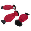 Skrobaczka z rękawicą 18cm GLOVE czerwona RAVI